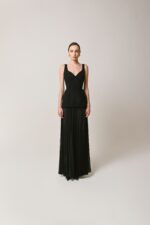 Black Dress w/Pleats - Image 2