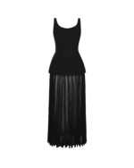 Black Dress w/Pleats - Image 4