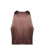 Brown Satin Top - Image 3