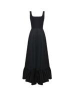 Black Maxi Cotton Dress - Image 2
