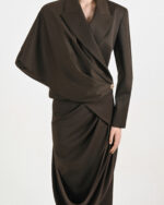 Blazer with Drape - Image 2