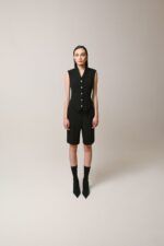 Black Vest W/Golden Buttons - Image 2