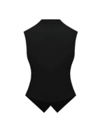 Black Vest W/Golden Buttons - Image 3