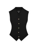 Black Vest W/Golden Buttons