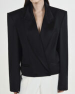 Black Wool Blazer - Image 2