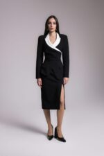 Parker Dress in Black & White