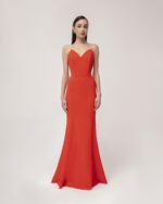 Maxi Corset Dress in Red - Image 2